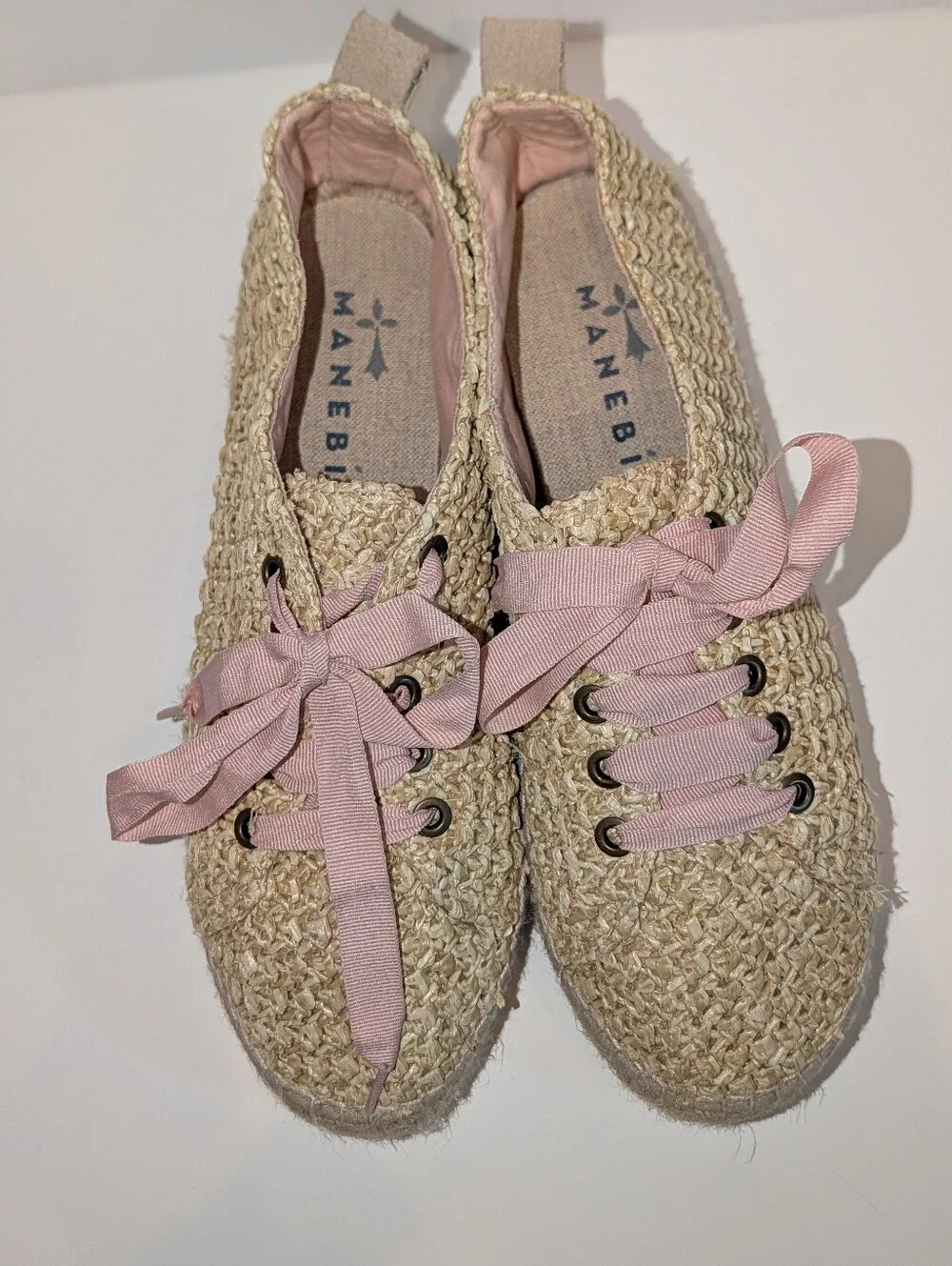 Women's Manebi Yucatan Sneaker Espadrilles, Size 42EU (11.5 US), tan